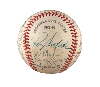 1969 New York Mets Reunion Signed Baseball with 24 Signatures with Tug McGraw 